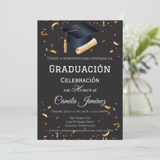 Graduation Party  招待状 (スタンド正面)