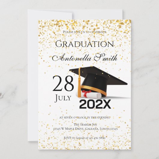 Graduation Party  招待状 (正面)