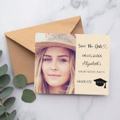 Graduation Party champagne Save the Date card