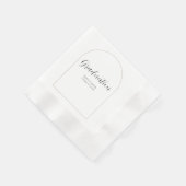  Graduation Party  | Elegant Script 縁ありカクテルナプキン (角)