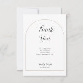 Graduation Party  | Elegant Script Thank You Card サンキューカード (正面)