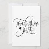 Graduation Party Flat Invitation, Size: 5" x 7" 招待状 (裏面)