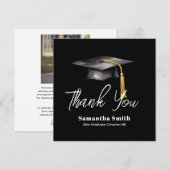 Graduation Party Flat Thank You Card サンキューカード (正面/裏面)