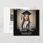 Graduation Party Flat Thank You Card サンキューカード (正面/裏面)