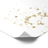 Graduation Party floral Photo Booth Frame ポスター (角)