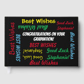 Graduation Party Guest Book Fun Colorful ゲストブック (正面)