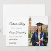 Graduation party invitation  招待状 (正面/裏面)