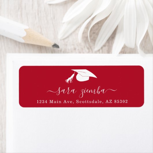 Graduation Party Invitation / Announcement Address ラベル (インサイチュ)