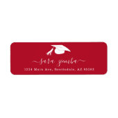 Graduation Party Invitation / Announcement Address ラベル (正面)