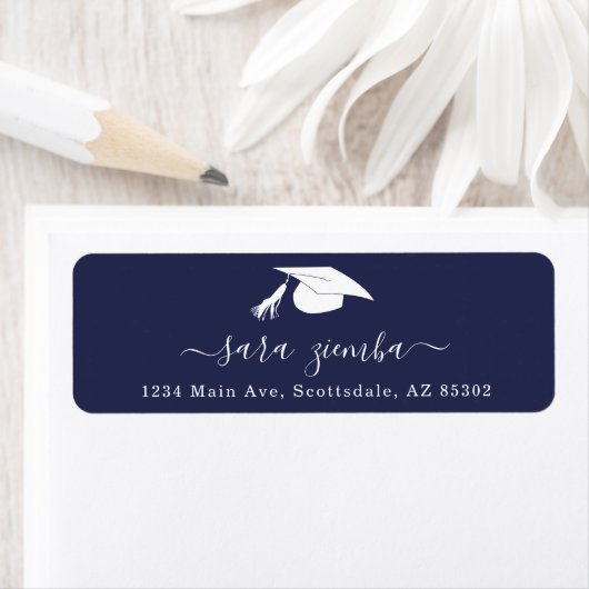 Graduation Party Invitation / Announcement Address ラベル (インサイチュ)