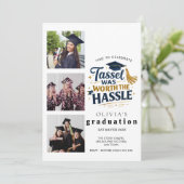 Graduation Party Invitation Custom Photo Collage 招待状 (スタンド正面)