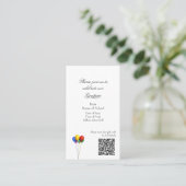 Graduation Party Invitation Enclosure Card 名刺 (スタンド正面)