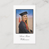 Graduation Party Invitation Enclosure Card 名刺 (裏面)