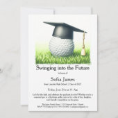 Graduation Party Invitation Golf Theme 招待状 (正面)