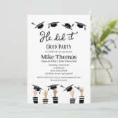 Graduation Party Invitation Grad Party 招待状 (スタンド正面)