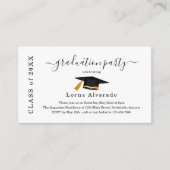 Graduation Party Invitation Insert エンクロージャーカード (正面)