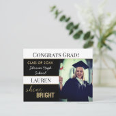 Graduation Party Invitation Post Card ポストカード (スタンド正面)