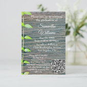 Graduation Party Invitation, Rustic Boards Card カード (スタンド正面)