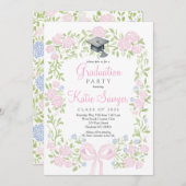 Graduation Party Invitation, Wildflower Graduation 招待状 (正面/裏面)