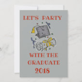 GRADUATION PARTY INVITE 招待状 (正面)