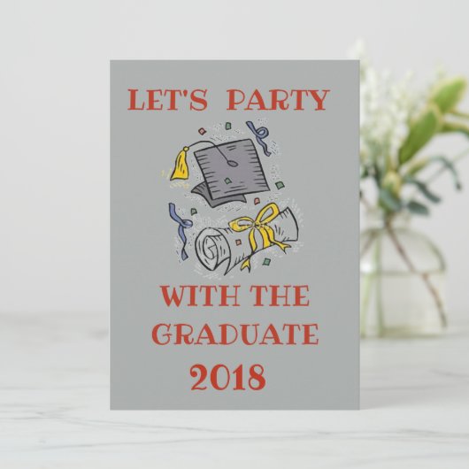 GRADUATION PARTY INVITE 招待状 (スタンド正面)