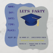 GRADUATION PARTY INVITE 招待状 (正面/裏面)