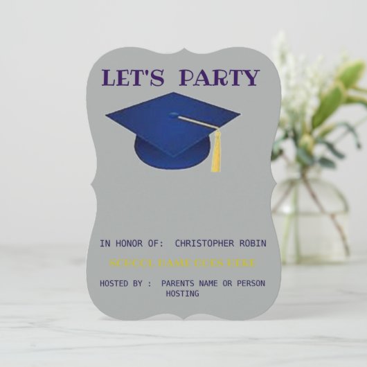 GRADUATION PARTY INVITE 招待状 (スタンド正面)