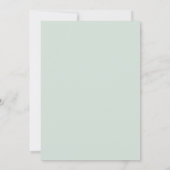 Graduation party ivory bow sage green 2026 招待状 (裏面)