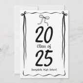 Graduation Party Modern 招待状 (裏面)