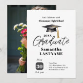 Graduation Party One Photo Invitations 招待状 (正面/裏面)