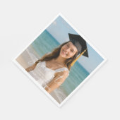 Graduation party photo script luncheon スタンダードランチョンナプキン (角)