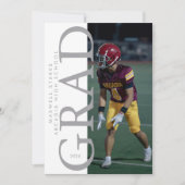 Graduation Party Portrait Photo Invitation 招待状 (正面)