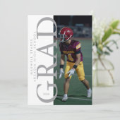 Graduation Party Portrait Photo Invitation 招待状 (スタンド正面)