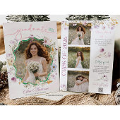 Graduation party QR Code Wildflower   Invitation 招待状