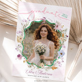 Graduation party QR Code Wildflower   Invitation 招待状