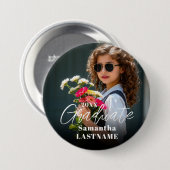 Graduation Party Senior Photo Button 缶バッジ (正面&裏面)