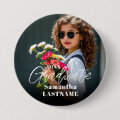Graduation Party Senior Photo Button 缶バッジ (正面)