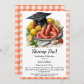 Graduation Party Shrimp Boil Invitation 招待状 (正面/裏面)