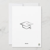 Graduation Party Simple Elegant Invite シーズンカード (裏面)