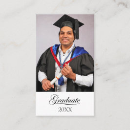 Graduation party Unable to Attend card 名刺