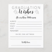 Graduation Party Wishes Card Wisdom Guests (正面)