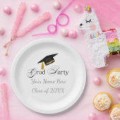Graduation Party with Custom Name and Class Year ペーパープレート (パーティー)