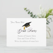 Graduation Party with Custom Name and Class Year 招待状 (スタンド正面)