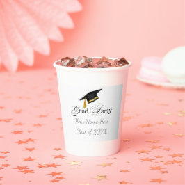 Graduation Party with Custom Name and Class Year 紙コップ
