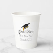 Graduation Party with Custom Name and Class Year 紙コップ (正面)