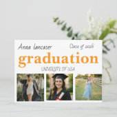 Graduation Personalized Photo Class of 20xx Custom 招待状 (スタンド正面)