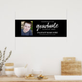 Graduation Photo - Class of Grad Black ポスター (キッチン)