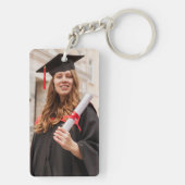 Graduation Photo Collage Graduate Gift Keepsake キーホルダー (裏面)