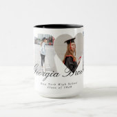 Graduation Photo Collage Graduate Gift Keepsake マグカップ (中央)