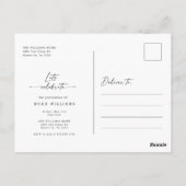 Graduation Photo Invite | Graduation Invitation ポストカード (裏面)